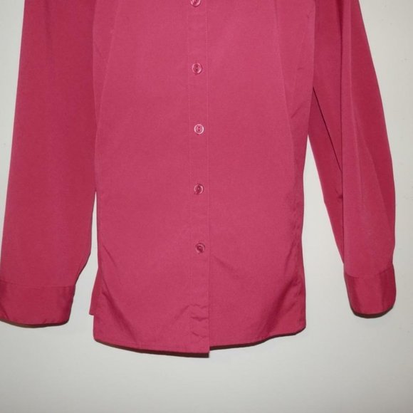 Maggie Barnes 18 20W Burgundy Pink Button Top E311 - Picture 3 of 5